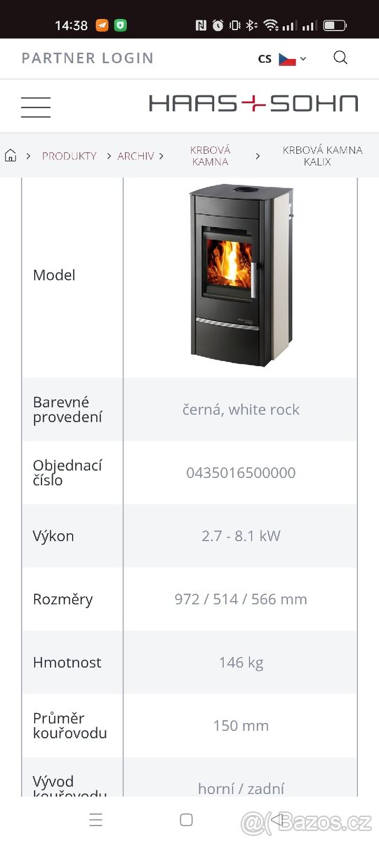 Krbová kamna Kalix HAAS+SOHN - 2