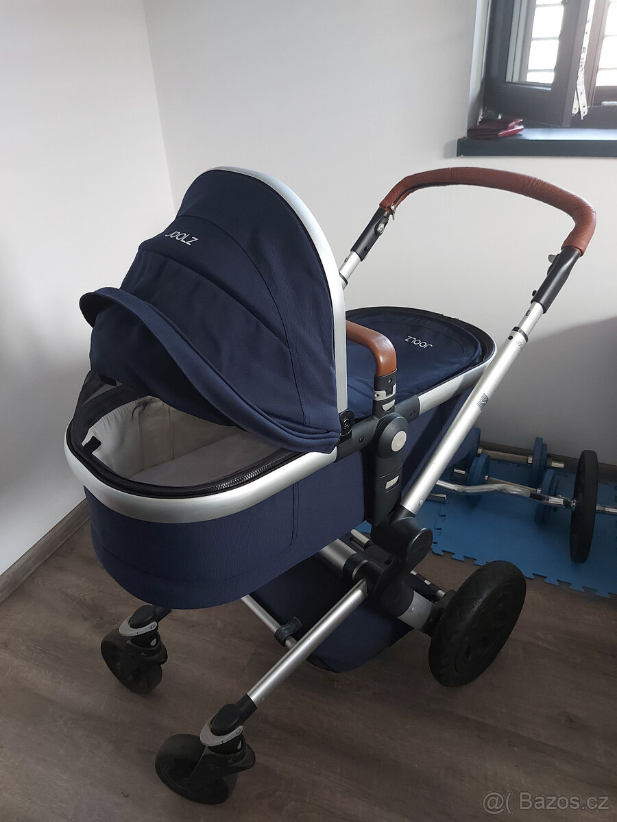 Kočárek modrý JOOLZ + autosedačka vajíčko - 2
