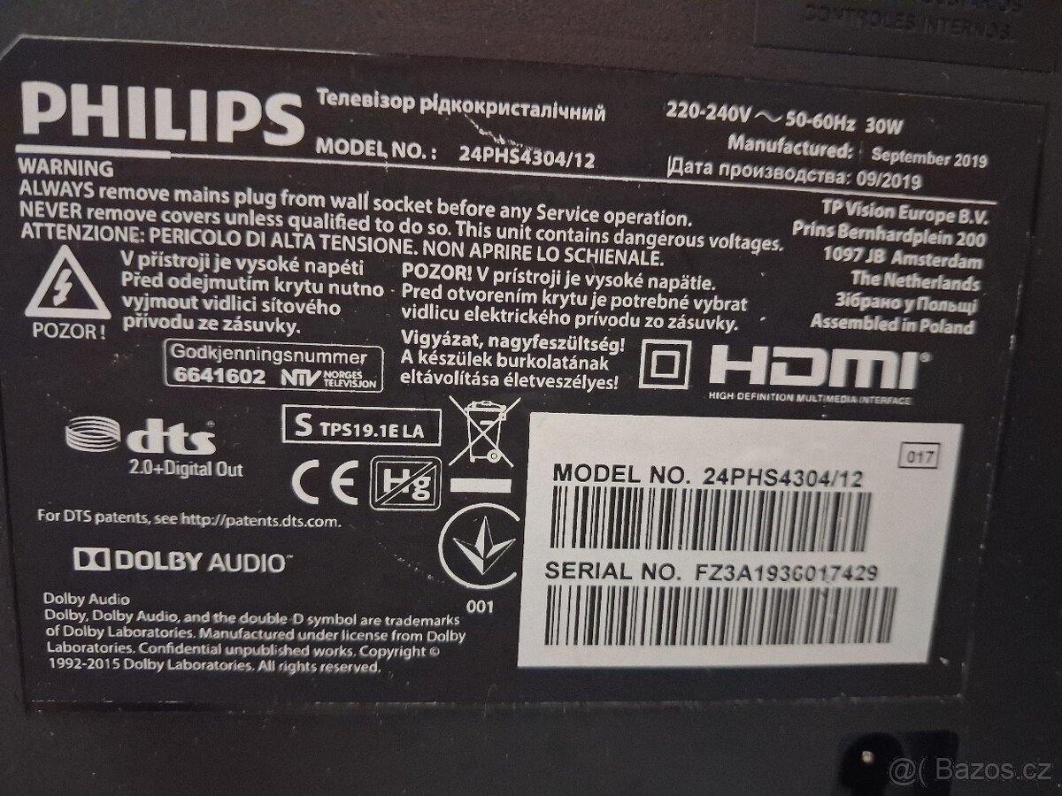 Prodám tv Philips 24 - 2
