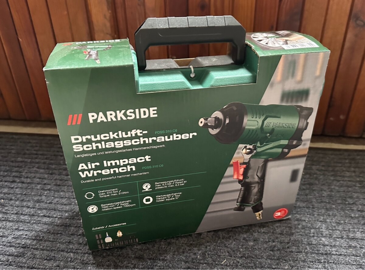 Pneumatický rázový utahovák Parkside - 2