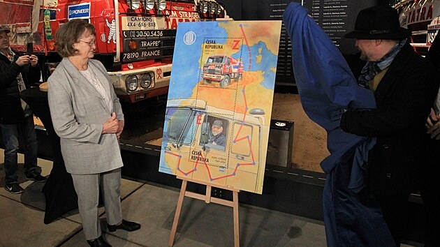 Známka, Aršík Karel Loprais 1949-2021Tatra 815 Dakar TOP - 2