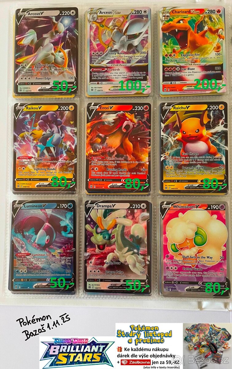 KUSOVÉ KARTY TCG POKÉMON (ORIGINÁL KARTY) (3) - 2