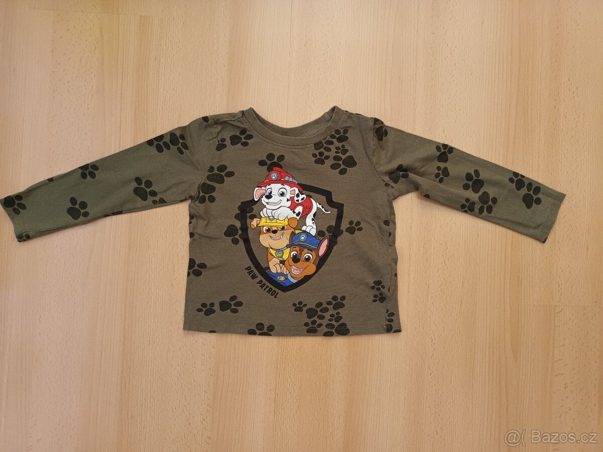 Dětská trička dl. rukáv vel. 92 (4ks) - 2