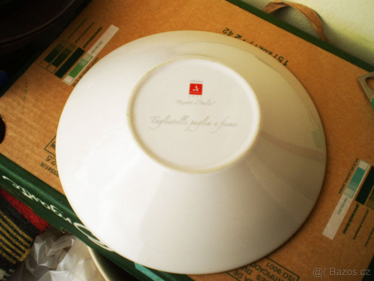 Porcelánový talíř na těstoviny italský - 2