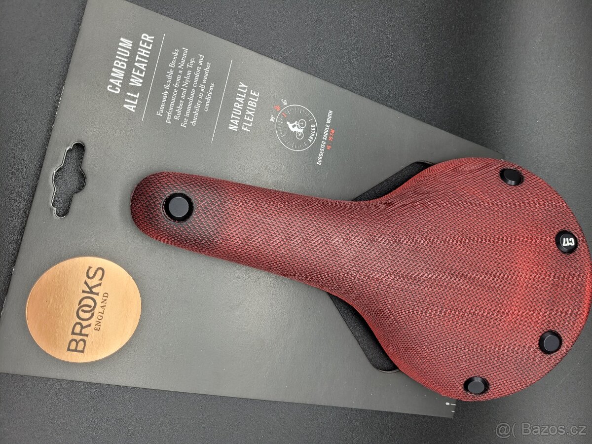 Sedlo Brooks Cambium C17 All Weather, červená barva, nové - 2