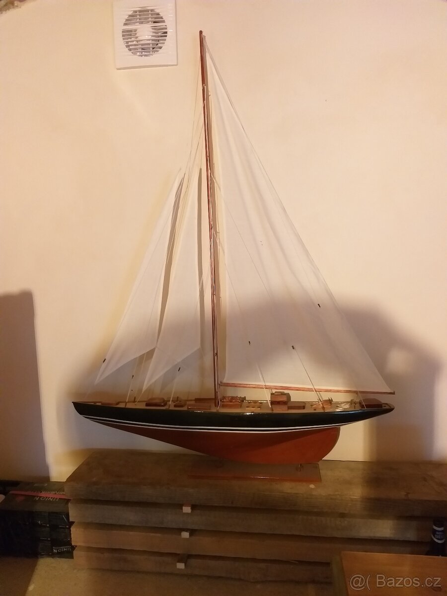 Plachetnice dekorace model lodi SLEVA - 2