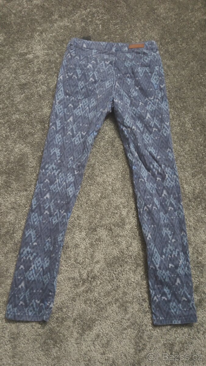 modré žíhané dívčí rifle zn. L.O.G.G. vel.164 - 2