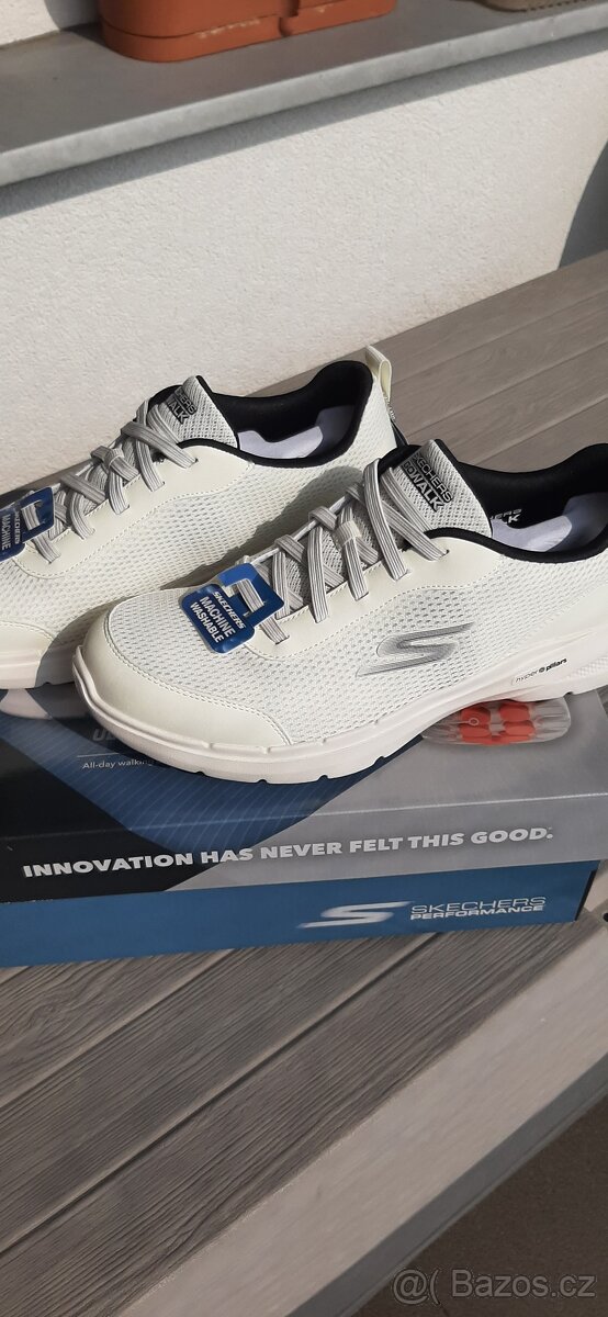 Nové bílé tenisky Skehers 43 - 2