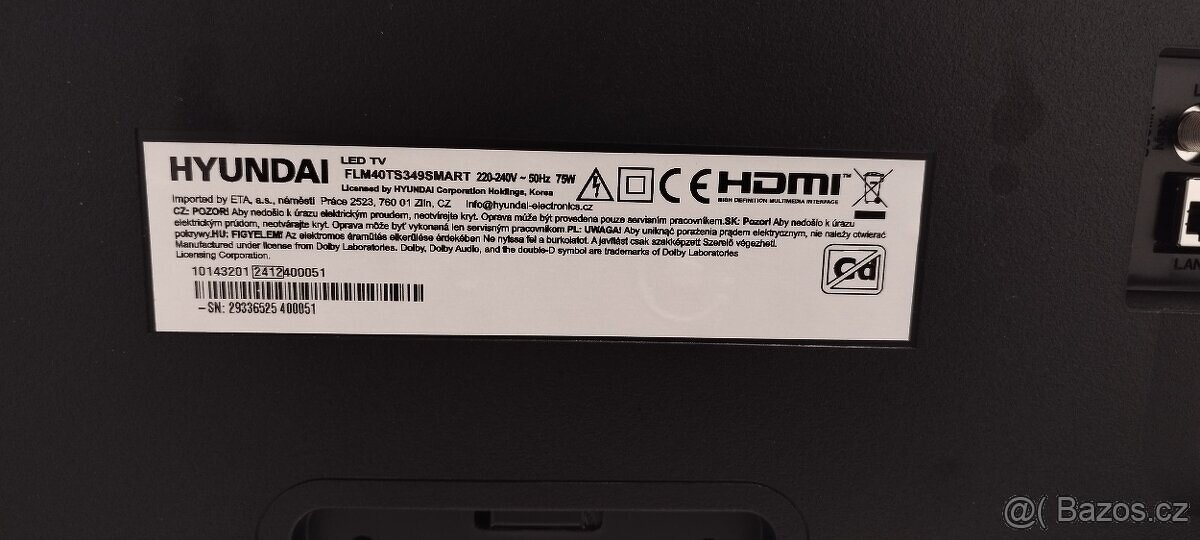 TV HYUNDAI FLM40TS349SMART - 2