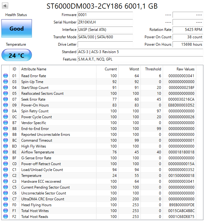 3,5" HDD Seagate / WD 6TB - 2