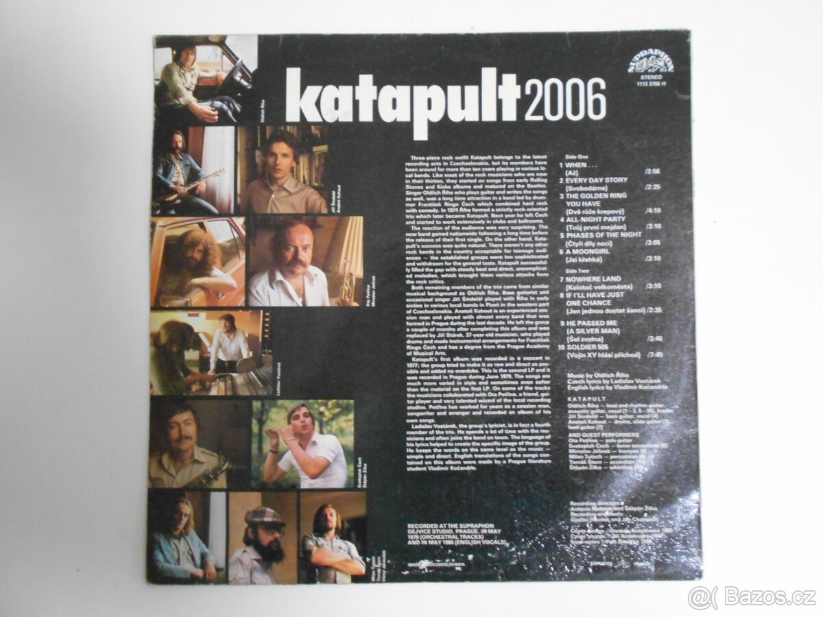 KATAPULT - 2006 - ENGLISH VERSION - SUPRAPHON - 1981 - LP - 2