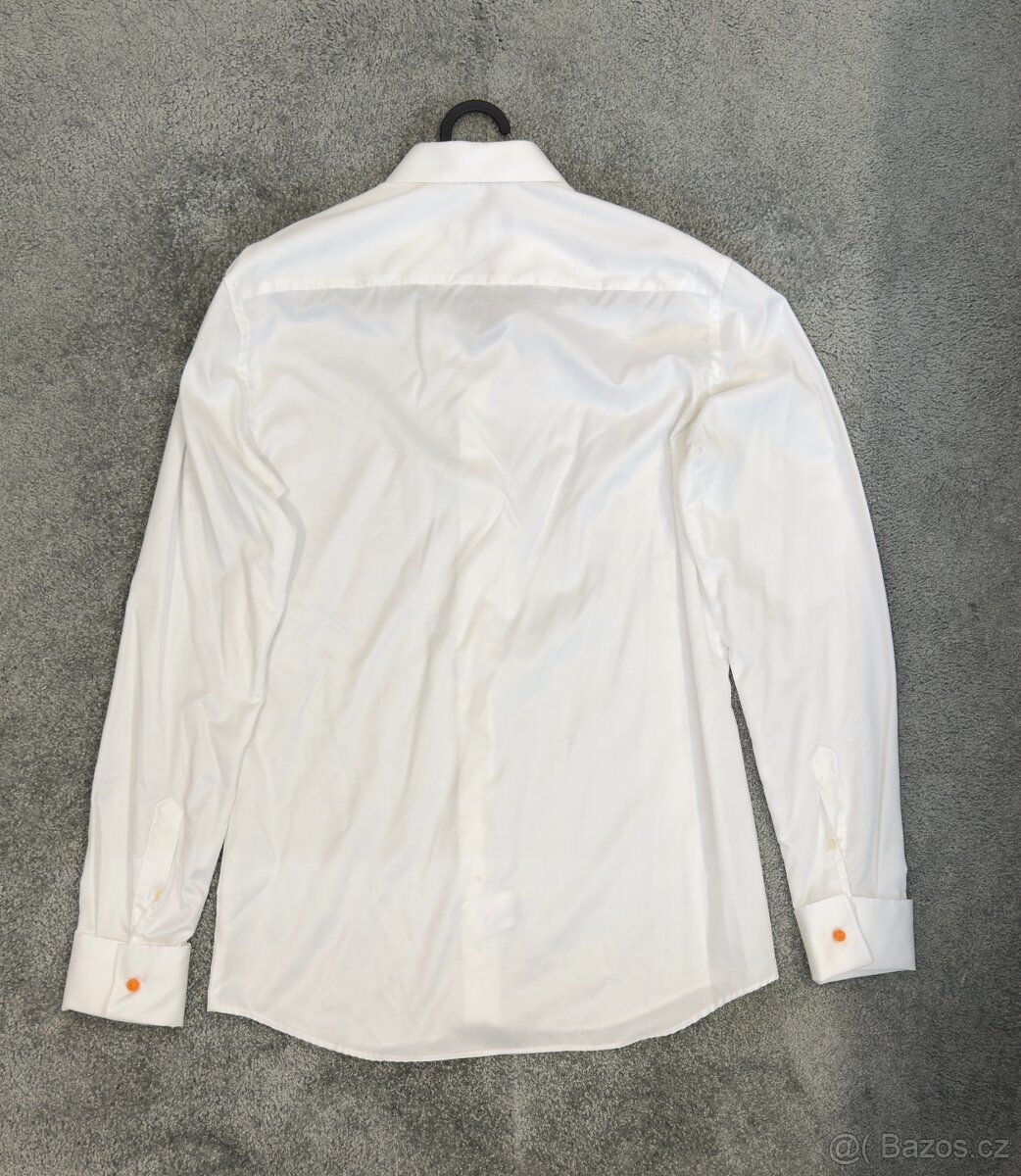 Pánská bílá košile ETERNA Slim Fit - 2