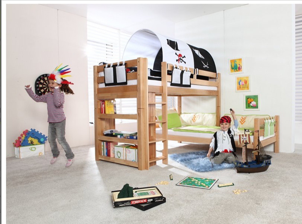 Patrová postel BENI L masiv buk ,, NOVÁ,, - 2