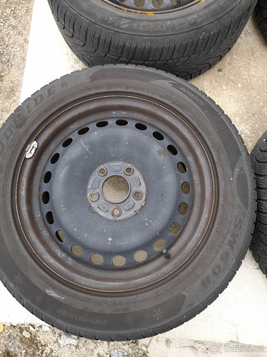 4x 16" obutá zimni kola na Ford. - 2