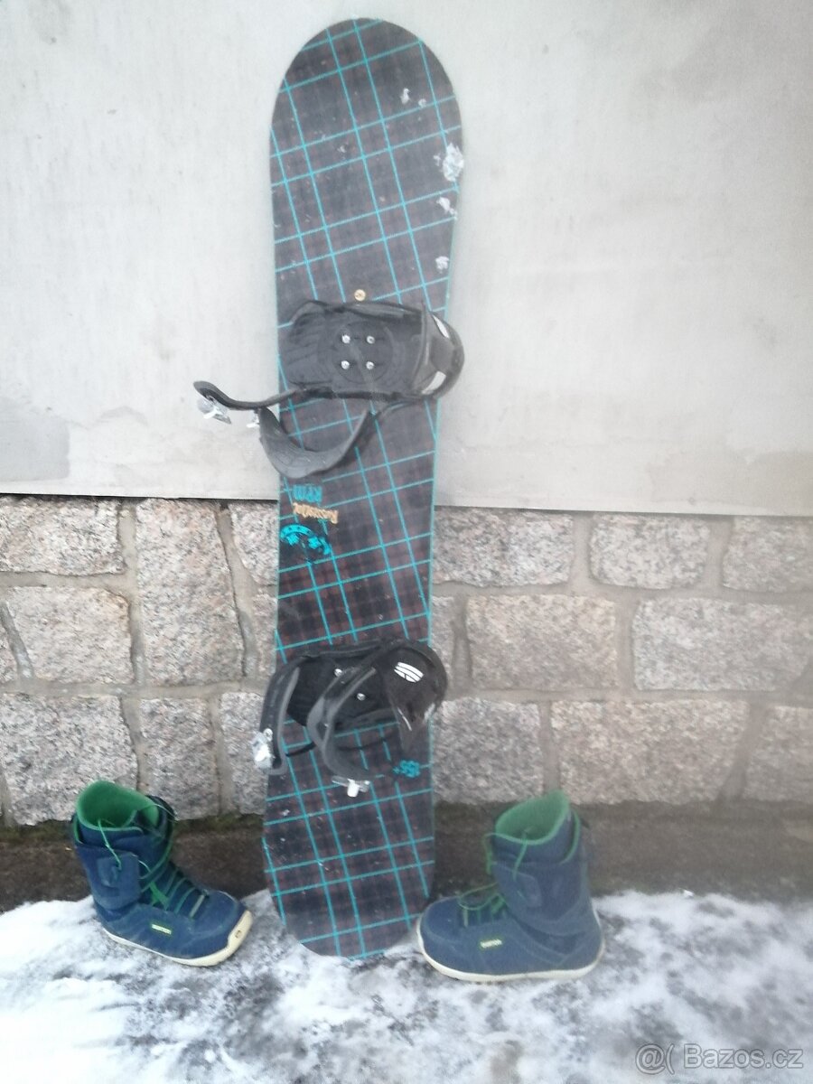 snowboard rossignol 155 + boots 44 - 2