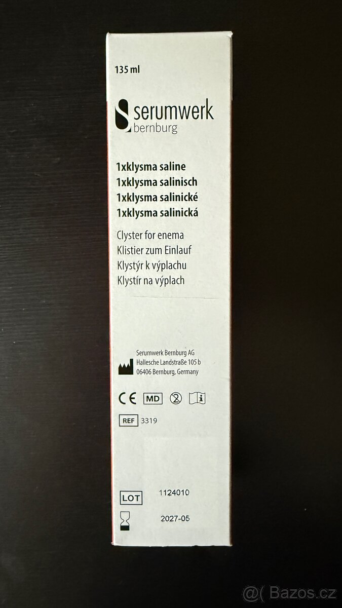 Klysma salinické - 2