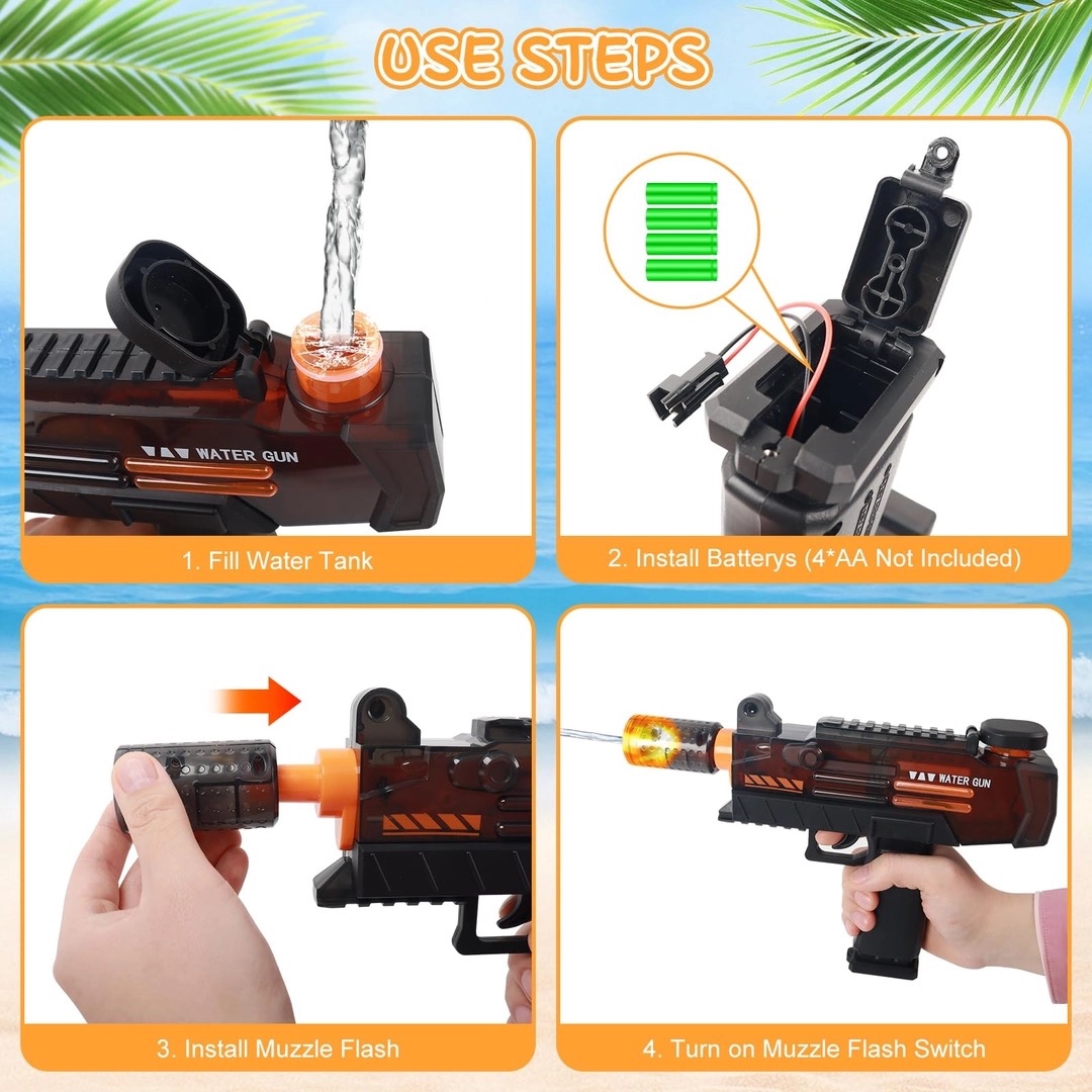 Elektrické pistole na vodu sada 2ks - 2