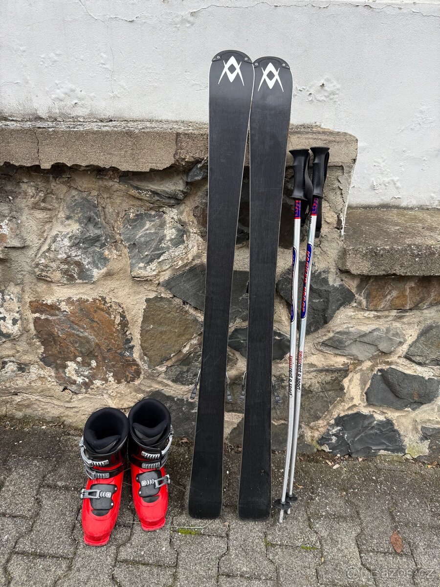 Dětské lyže Volkl 135cm, celý set - 2