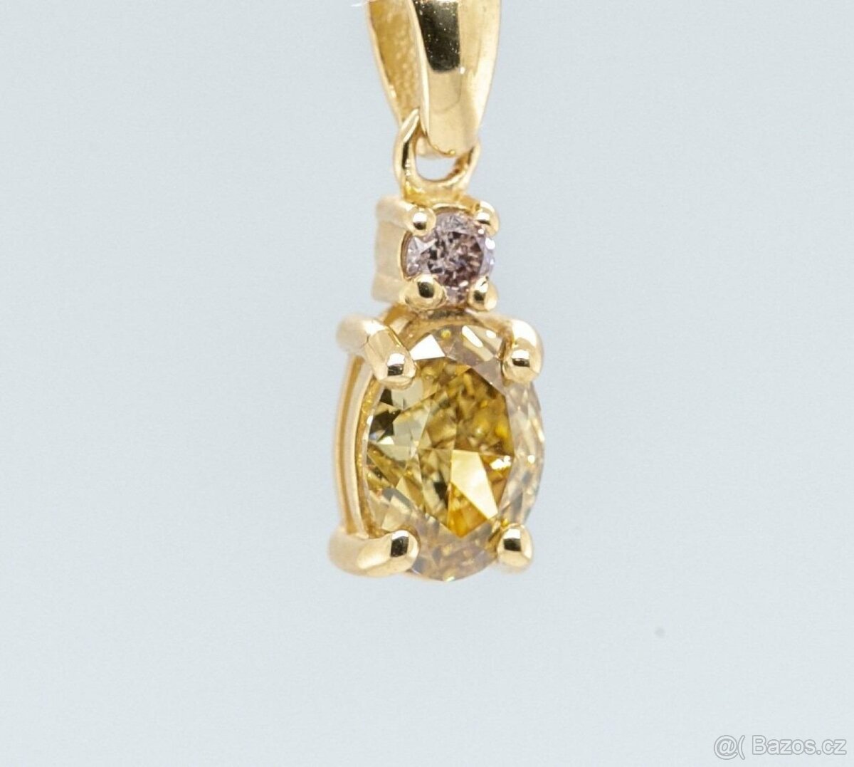 14K přívěšek s diamanty 0,57ct - certifikát AIG - 2