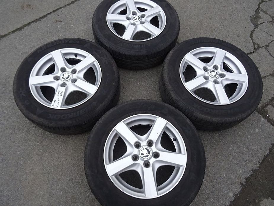 Alu disky na Škoda, 15", 5x112,ET 48, letní sada - 2