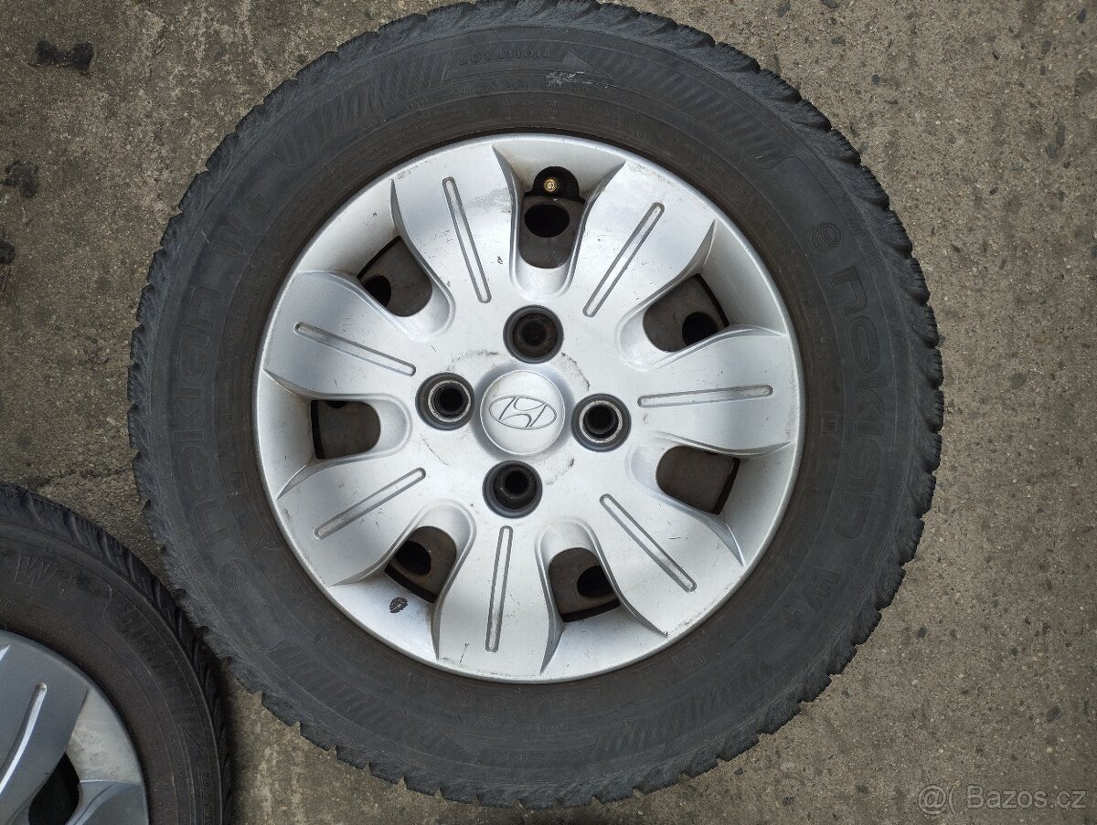 Plechové disky KFZ 5335 5.5Jx14 4x100 ET47 + 155/70 R13 - 2