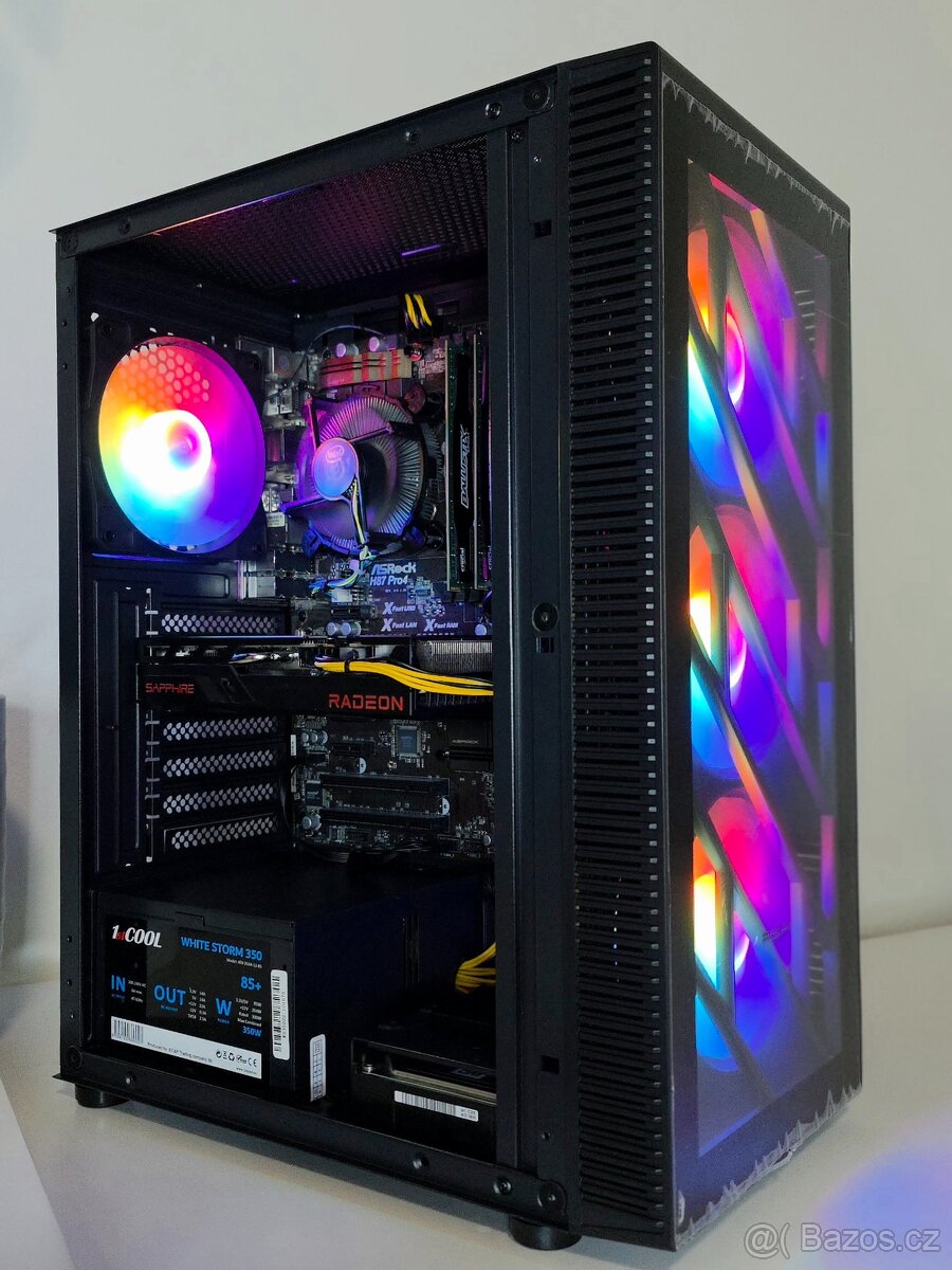 Herní PC, Intel i5-4590, RX 6500 XT, 16GB RAM, SSD - 2