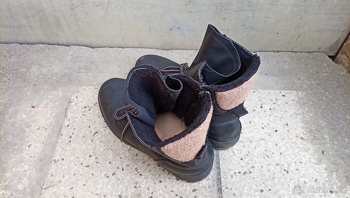 Dámské kožené zimní boty - 2