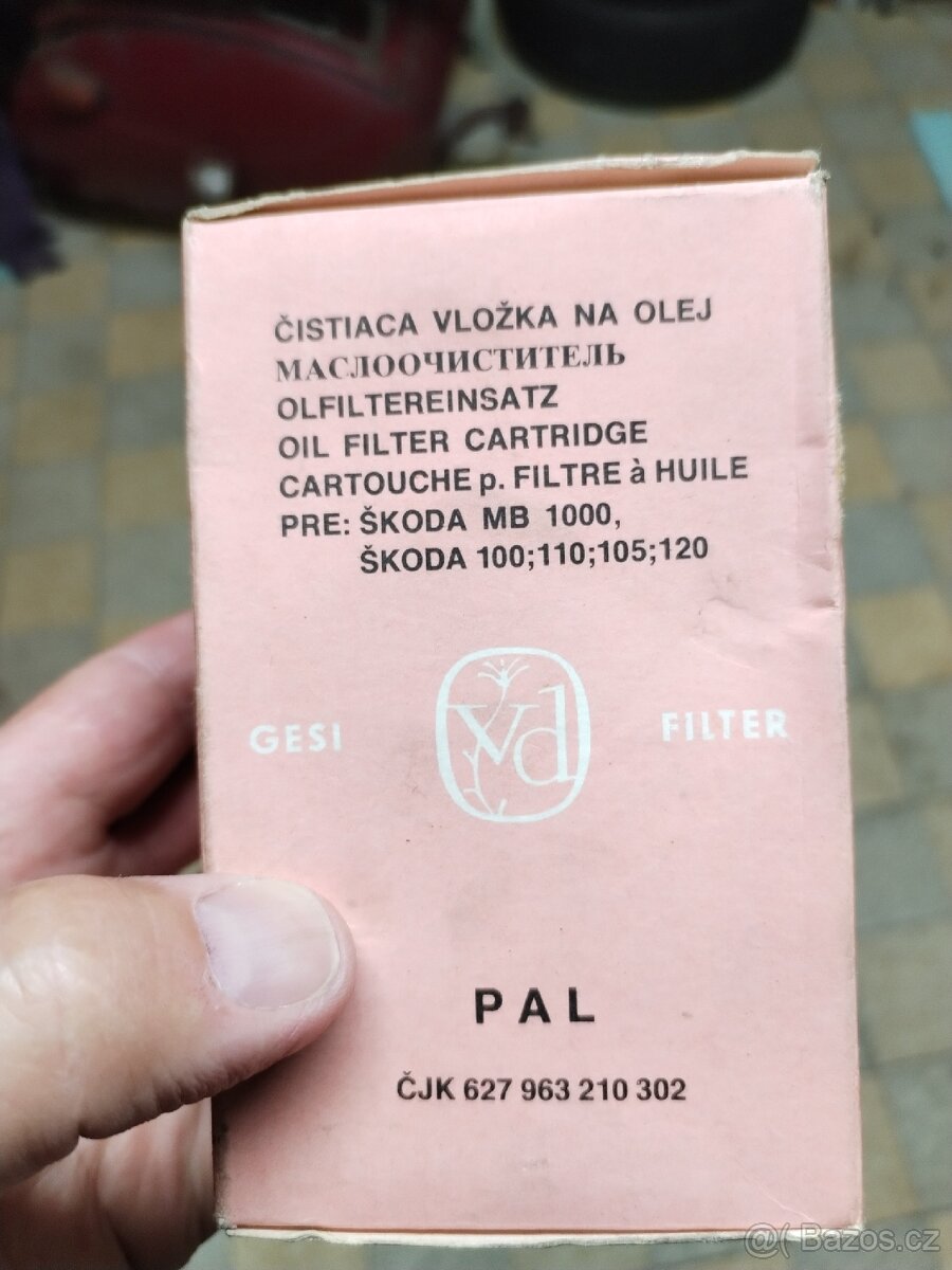 Škoda - olejový filtr - 2