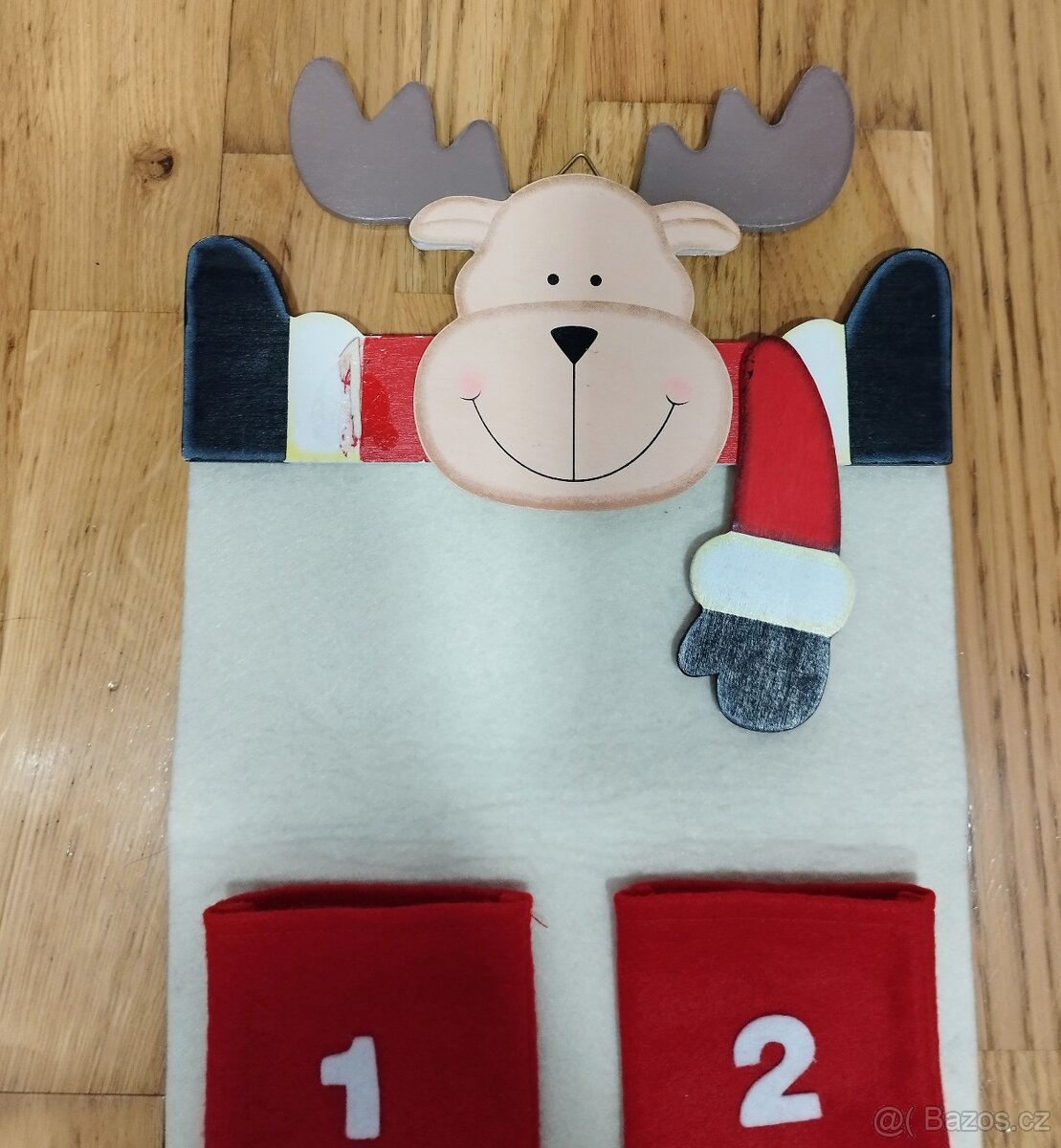 Adventní kalendář látkový a dřevo III - 2