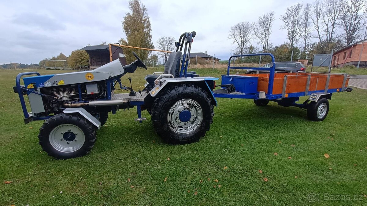 Traktor domácí výroby. - 2