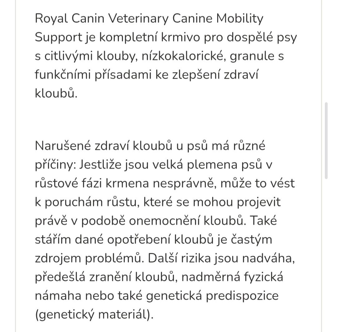 ROYAL CANIN MOBILITY 12kg + pul pytle - 2