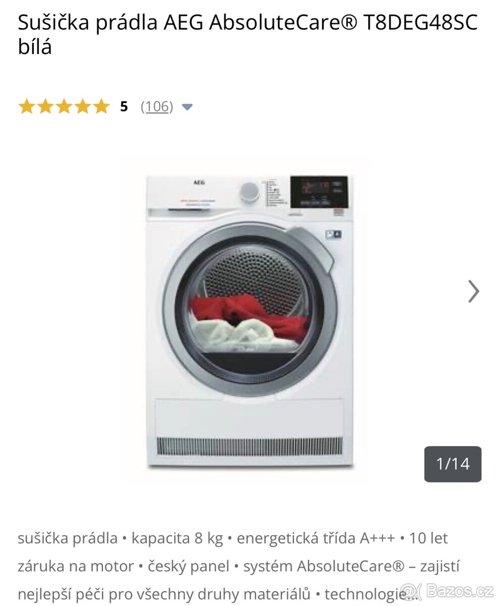Aeg sušička, pračka - 2