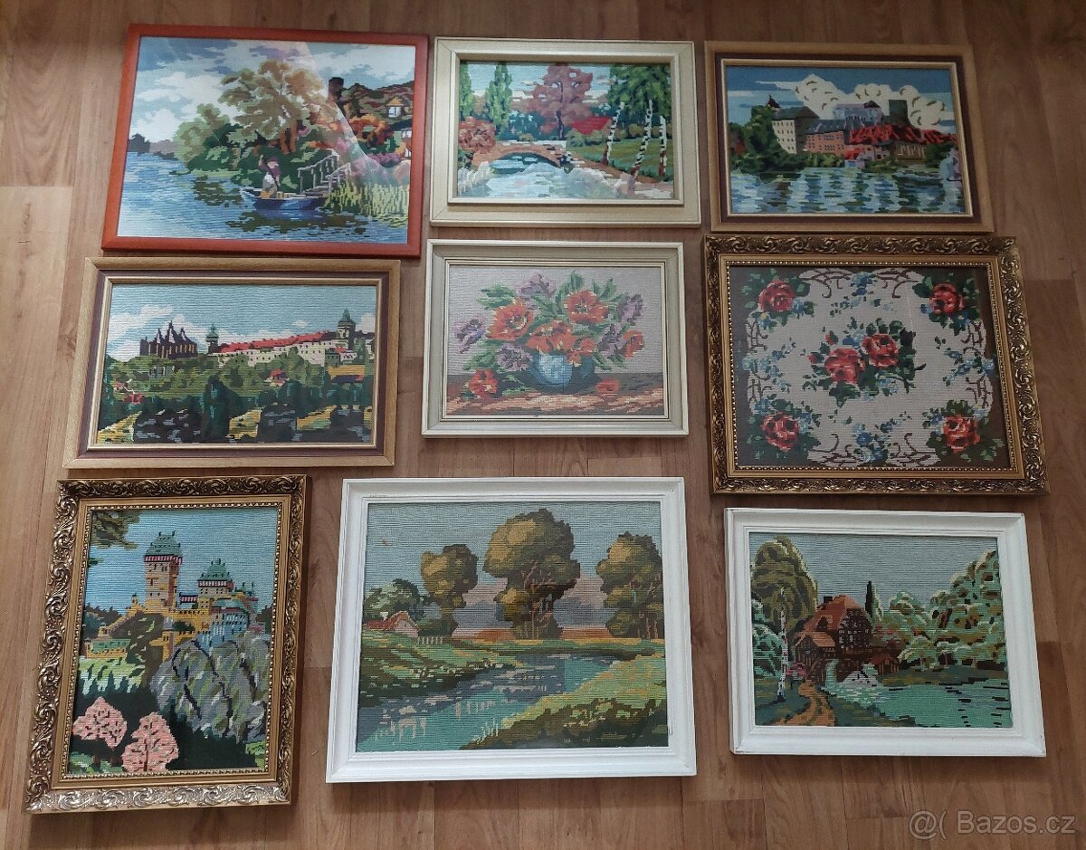 Ručně vyšívané obrazy - 2