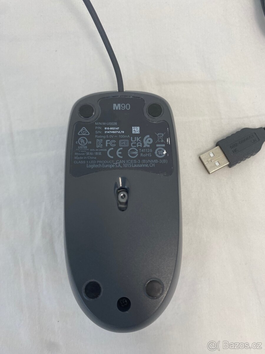 Drátová myš Logitech M90 – jako nová - 2