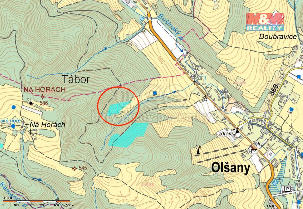 Prodej, les 8828m2, Olšany - 2