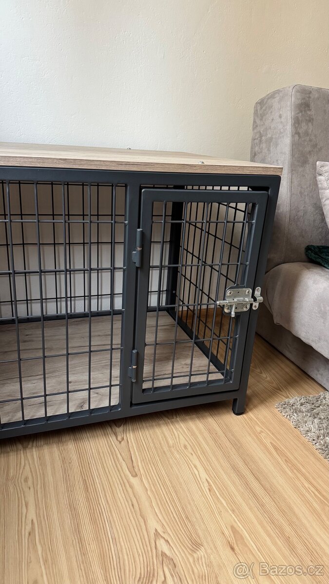 Interiérová klec pro psa do bytu ručně vyráběna - 2