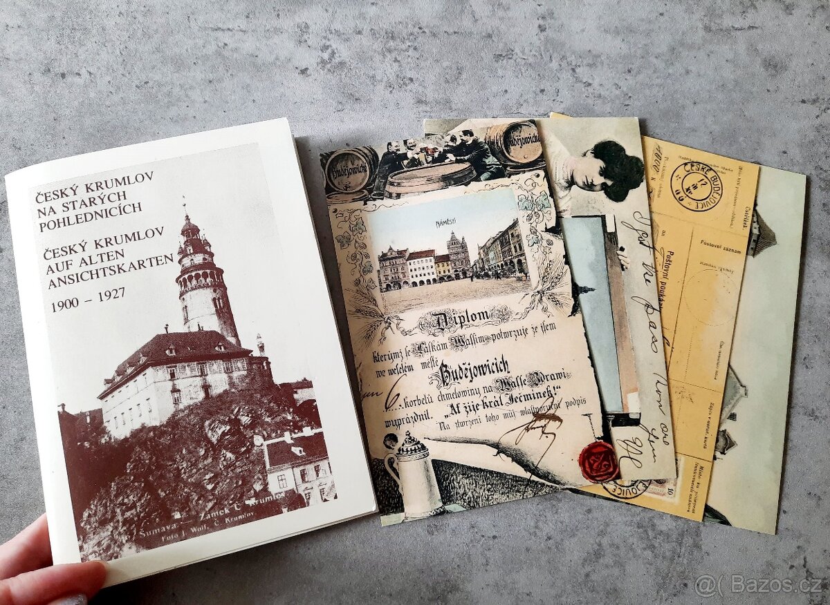 Pohlednice Český Krumlov + České Budějovice - 2