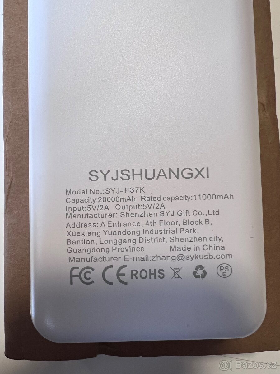 Powerbanka 20000mAh, se svítilnou  - 2