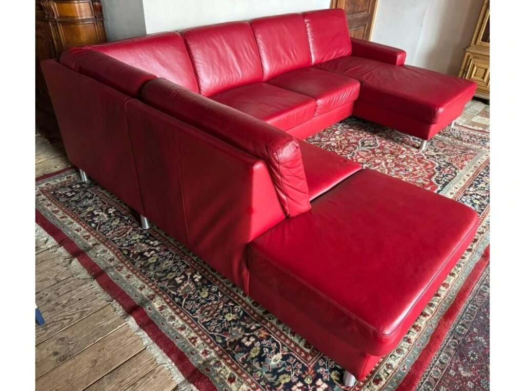 Kožená sedací souprava ve tvaru U, 3145 - 2