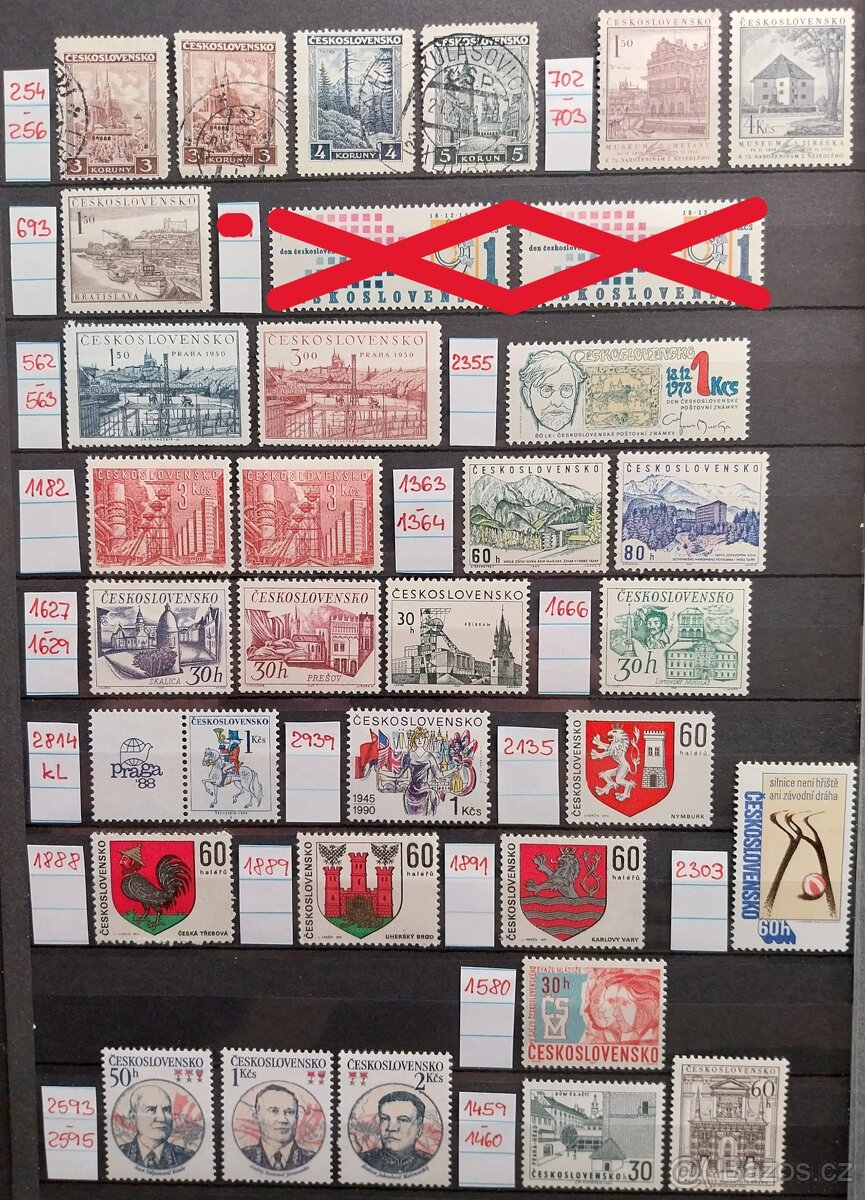 Známky ČESKOSLOVENSKO – 4 - 2