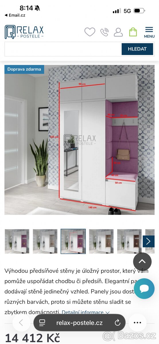 Předsíňová stěna - 2