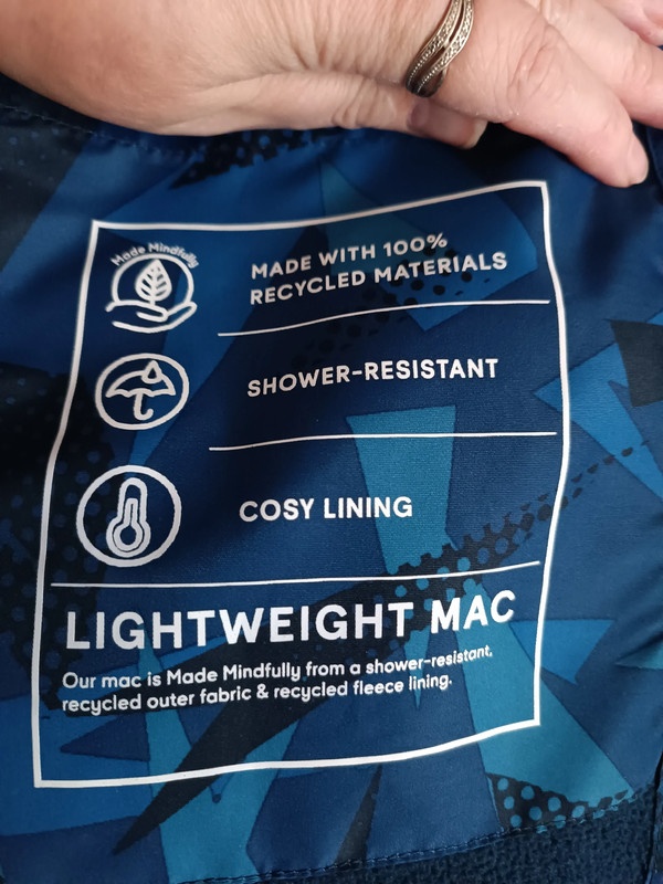 Bunda s flísem nepromokavá 158–163 cm - 2