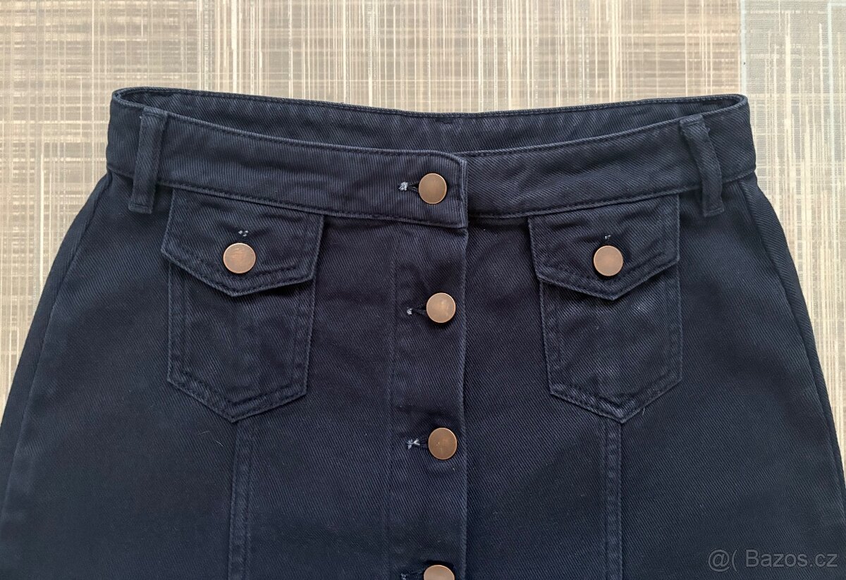 Dzinova sukne zn.People Tree - vel.S - 2