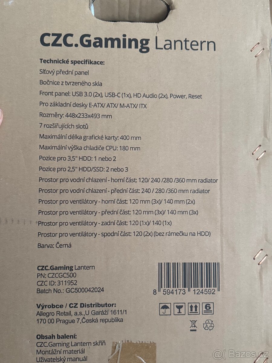 CZC.Gaming Lantern case skříň Nová nerozbalená - 2
