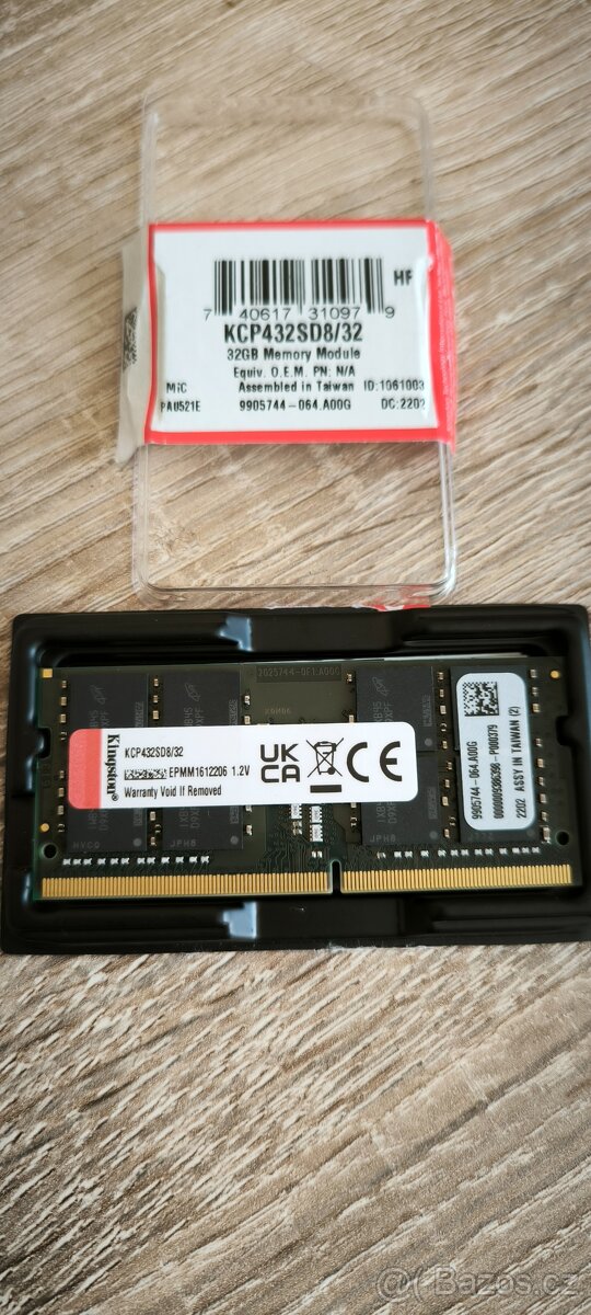 Kingstone Ram Paměť 32GB DDR4 - 2