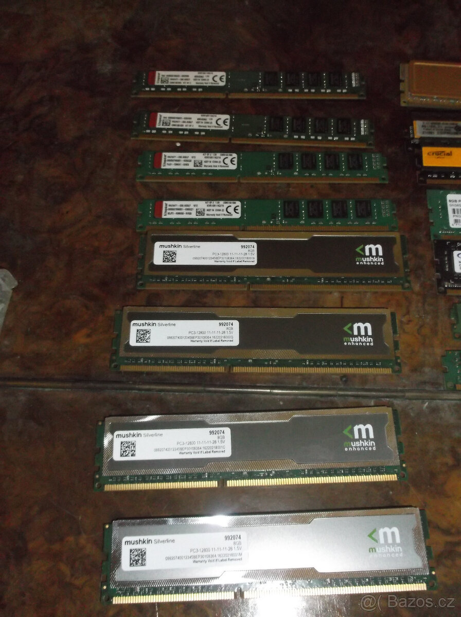 1-8 GB Paměti 1333-1600 MHz DDR3 DDR2 DDR do PC i notebooku - 2