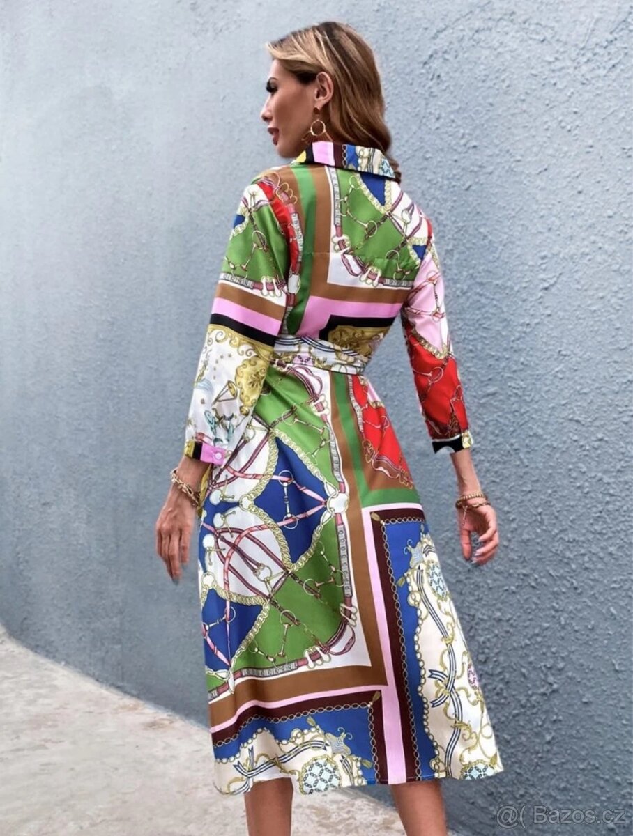 Nové elegantní dlouhé šaty vel.M - 2