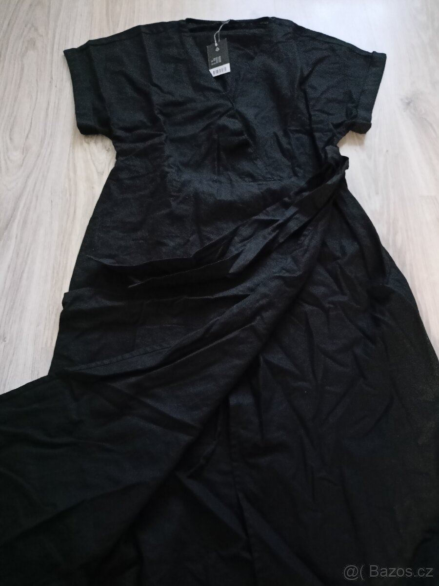 Zavinovací lněné šaty - 2