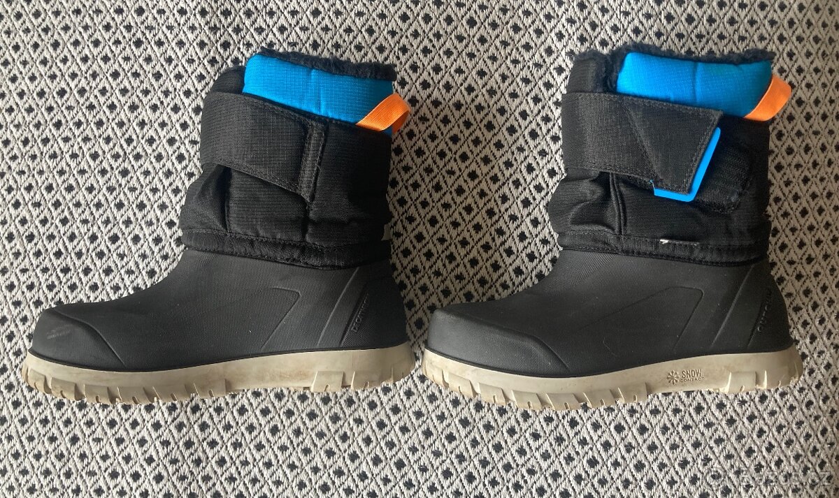 Dětské nepromokavé sněhule QUECHUA na suchý zip - 2