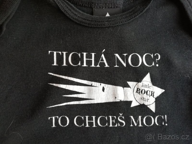 Body Little Rock Star s dlouhým rukávem vel. 86/92 - 2